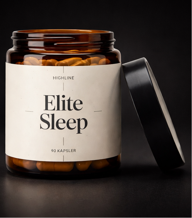 Highline Elite Sleep søvntilskudd – 90 kapsler med melatonin, L-teanin og magnesium
